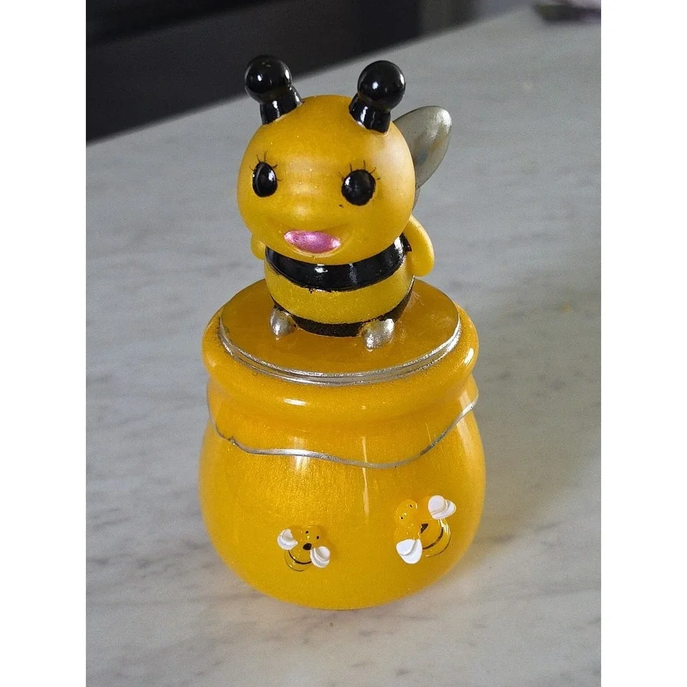Handmade Resin Bee Honey Pot Jar